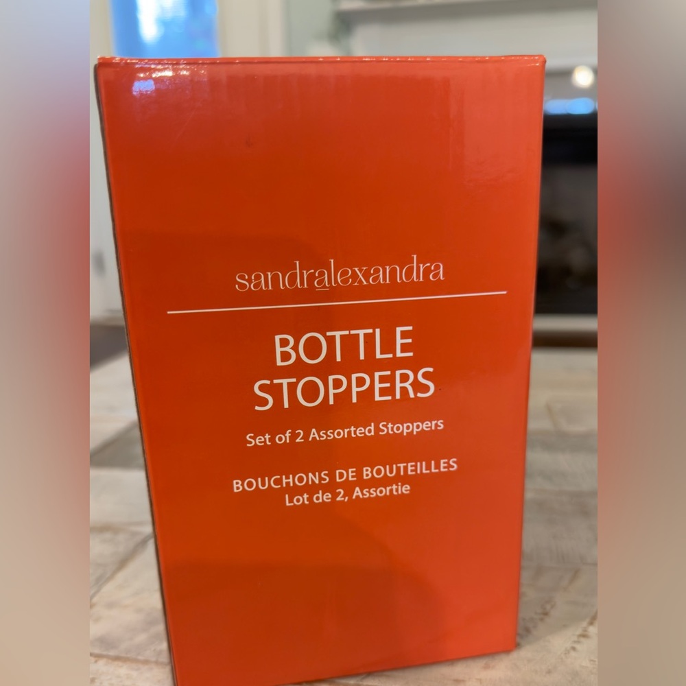 NEW SANDRALEXANDRA BOTTLE GLASS BITTLE STOPPERS LEMON HOT PEPPER